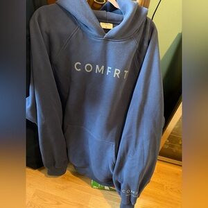 COMFRT Women's Cozy Steel Blue Tranquil Hoodie